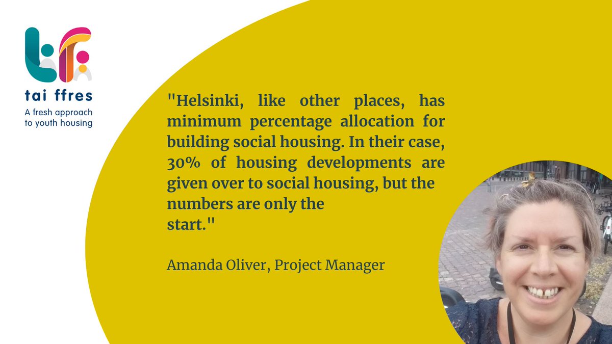 What is different about social housing in Helsinki?
After attending the International Social Housing Festival, Amanda Oliver shares her learning orlo.uk/pMQwI 
<a href="/DrAmandaOliver/">Amanda Oliver</a> is Project Manager of <a href="/TaiFfres/">Tai Ffres</a>, a new youth housing service we are developing with <a href="/LlamauUK/">Llamau</a>