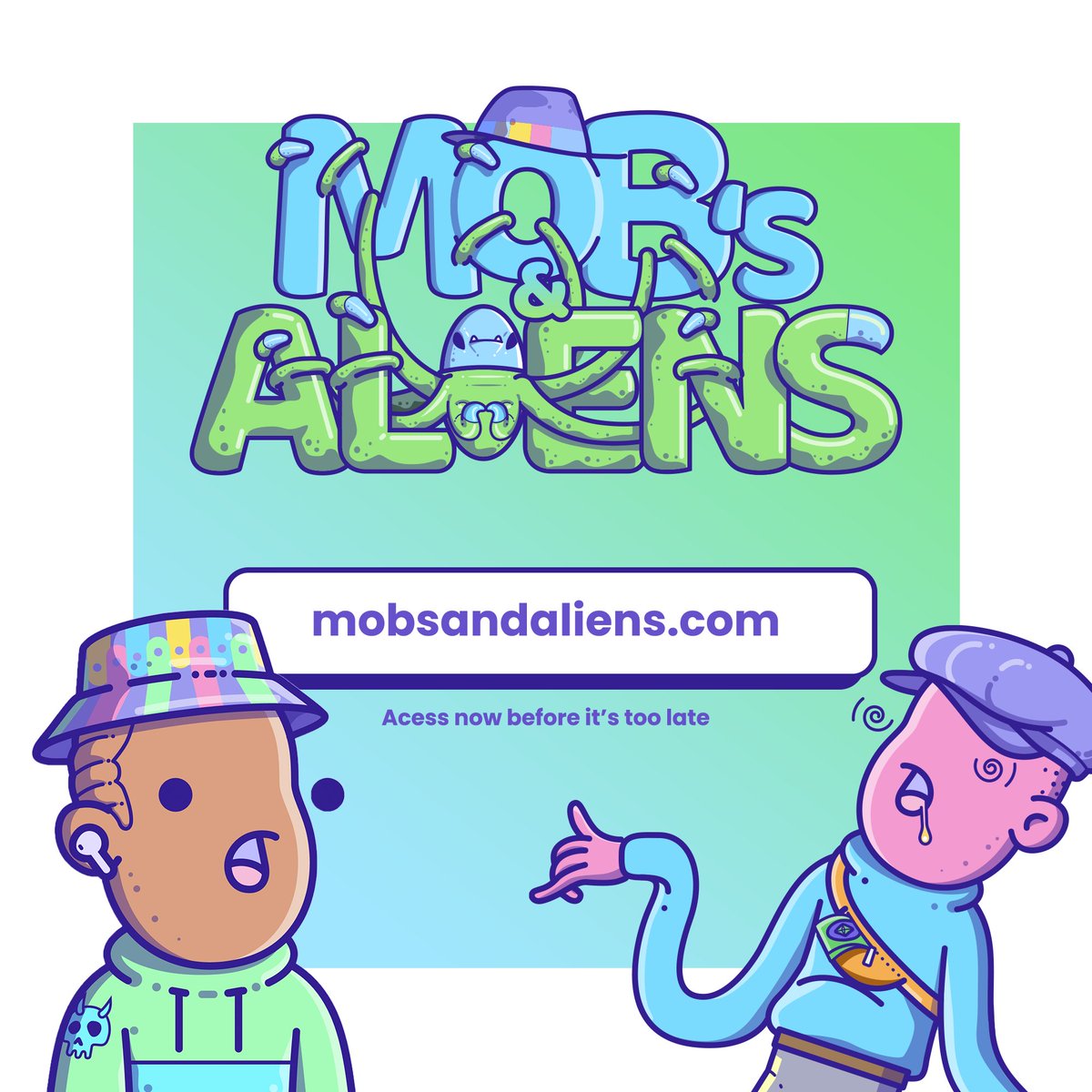 MobsAndAliens's tweet photo. #MnA Our website is live!! 🔥

🛸 Check it out before it's abducted https://t.co/2bhKK4QXC3

🗓️ #Freemint at JULY 9TH - 6PM EST

🔔 Turn on notifications to stay on top of all the news yet!

#NFTs #NFTCommunity #NFTProject #NFTGiveaway https://t.co/AEOou6MGrk