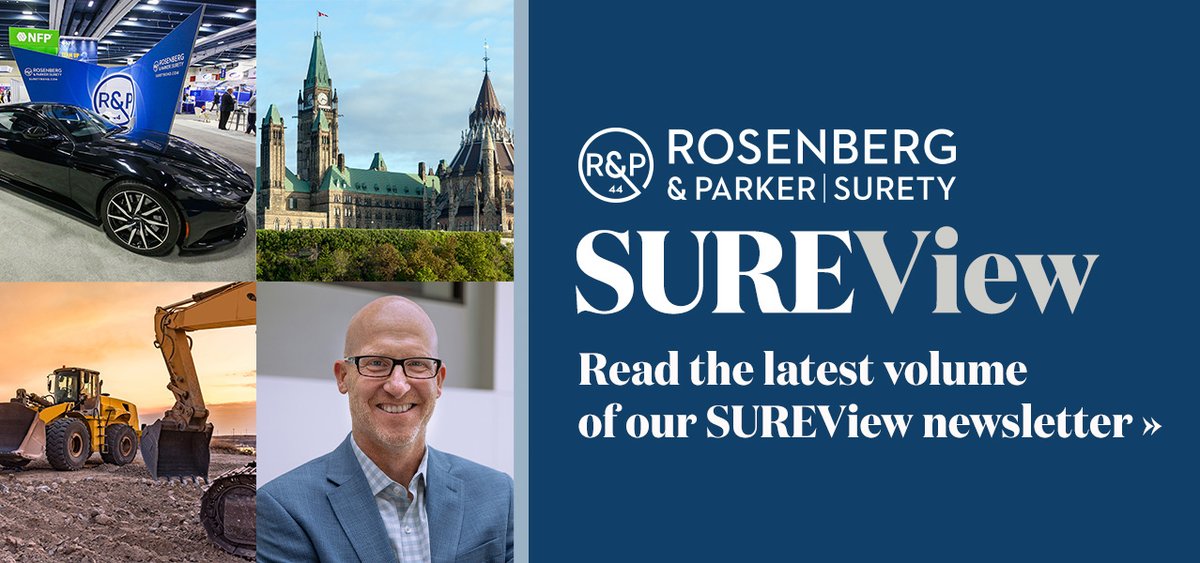 RPsurety's tweet photo. Check out the latest insights from our experts in the new edition of SUREView: https://t.co/4JhSLiRPaY 
#surety #bonds https://t.co/JRqmnmsC81