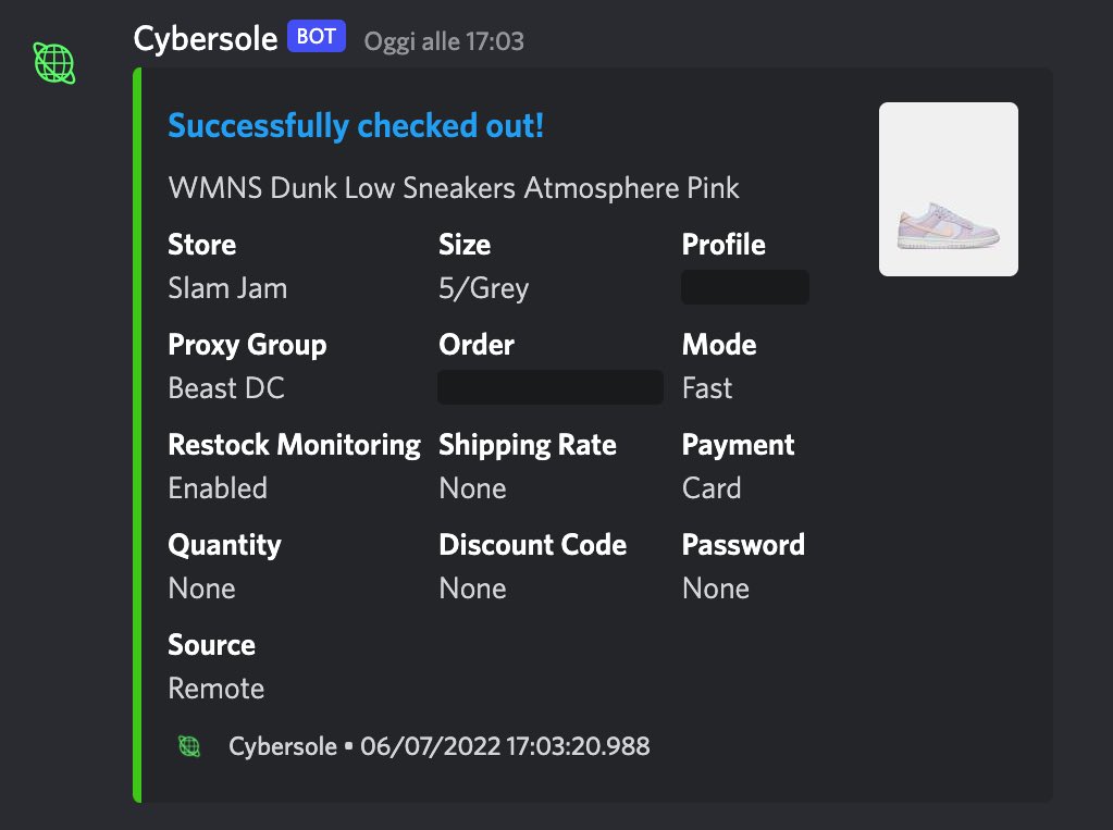 🤝👨🏻‍🍳
Cg: <a href="/FirstNotify/">FIRST NOTIFY</a> <a href="/FirstNotifyS/">FirstNotifySuccess</a> 
Proxy: @ProxiesBeast 
Bot: <a href="/Cybersole/">Cybersole</a>