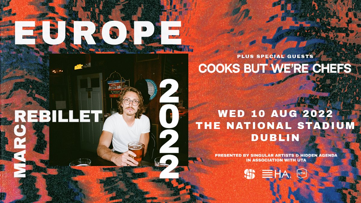 Delighted to have @CooksBWChefs on support for @MarcRebillet at the @NationalStad August 10th @singularartists @hidden_agenda_