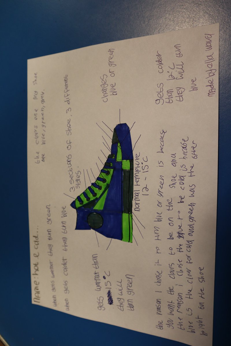 Year 10s and 12s got “Down to Business”. They created a portfolio for trainers they had designed. Not only this, but they completed competitor research, designed their trainer and display it to they peers. Move over Jordans, make way for Spikey Hikey! <a href="/Artsmarkaward/">Artsmark</a> #DaytoCreate