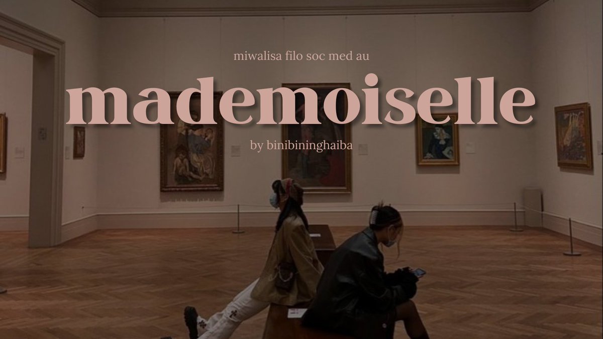 #miwalisa || mademoiselle.

— a haikyuu filo socmed au.

what act would a woman of art put on when she comes face to face with her muse, where she unknowingly finds out that such an angelic image does exist?