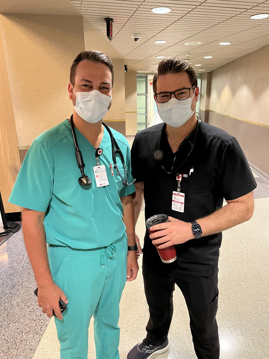 UNMCIMResidency's tweet image. Sometimes you find yourself in need of a morning coffee run. Drs. Kooima and Hurley assure me that it is unlikely to contribute to an arrhythmia. #futurecardiologists  ncbi.nlm.nih.gov/pmc/articles/P…