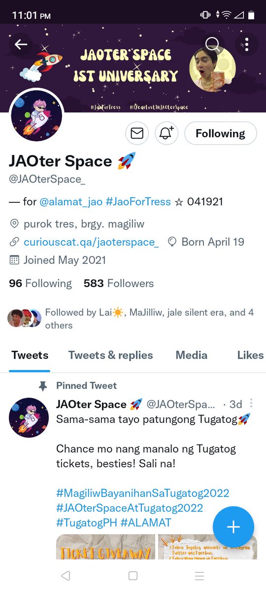 Arumiii08's tweet photo. @JAOterSpace_ @Official_ALAMAT @ALAMAT_members @tugatogph 
#ALAMAT #MagiliwBayanihanSaTugatog #TugatogPH #jaoterspaceattugatog2022 https://t.co/MKsubh5Xfc