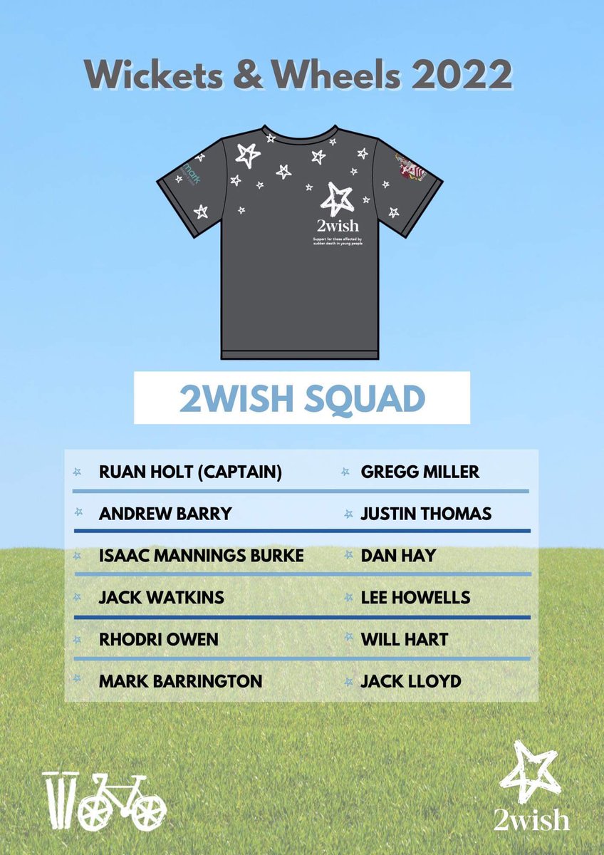 Big Day Sunday Representing <a href="/2wishcharity/">2wish</a> vs <a href="/GlamCricket/">Glamorgan Cricket</a> masters team gonna be great day raising money