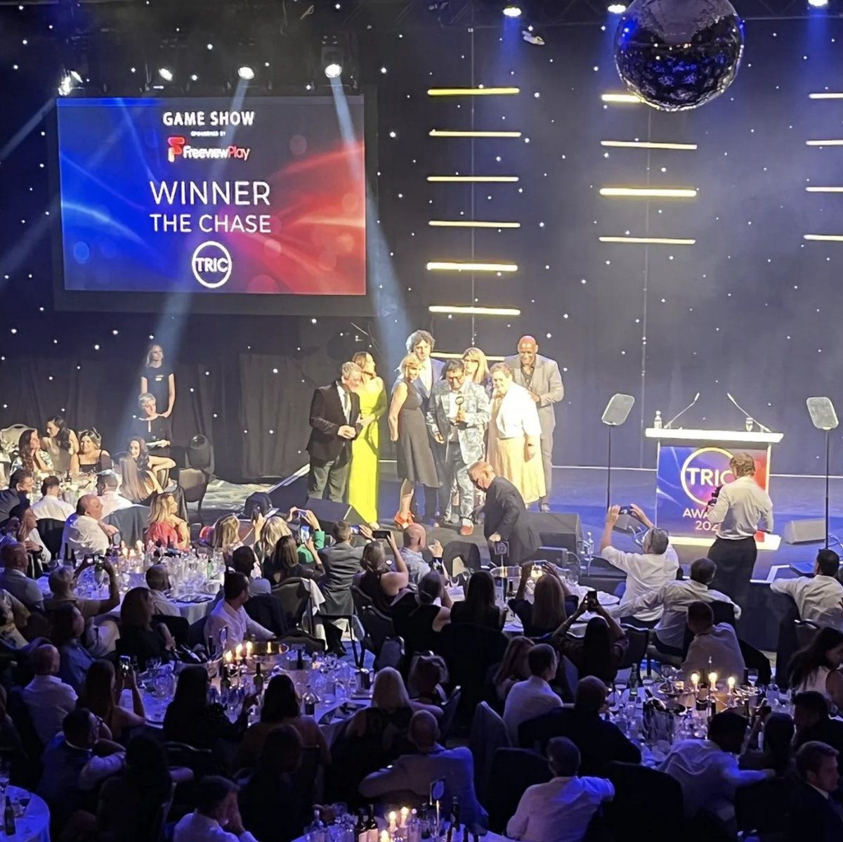 Well done #TheChase for winning in the Game Show category at the #TRICawards!

Thanks to everyone who voted.🙌