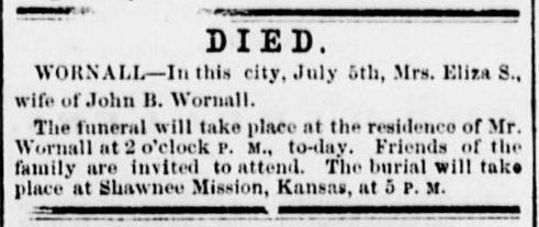 historyaliveKC's tweet photo. Today is the 157th anniversary of Eliza S.J. Wornall's funeral so we're going to learn all about Victorian funerals and mourning!
Eliza died in 1865 due to complications from childbirth after the birth of her son, T.J. Birth practices, like funeral practices, have changed a lot. https://t.co/3xQmxAA4pG