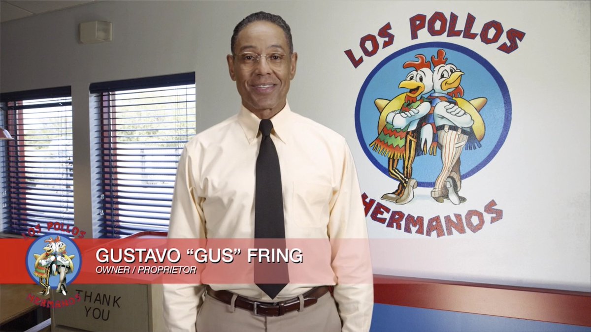 Happy #NationalFriedChickenDay from the proud owner and founder of #LosPollosHermanos, your favorite  #ChickenMan, #GusFring! 🐔😈🍗

#BreakingBad #BetterCallSaul