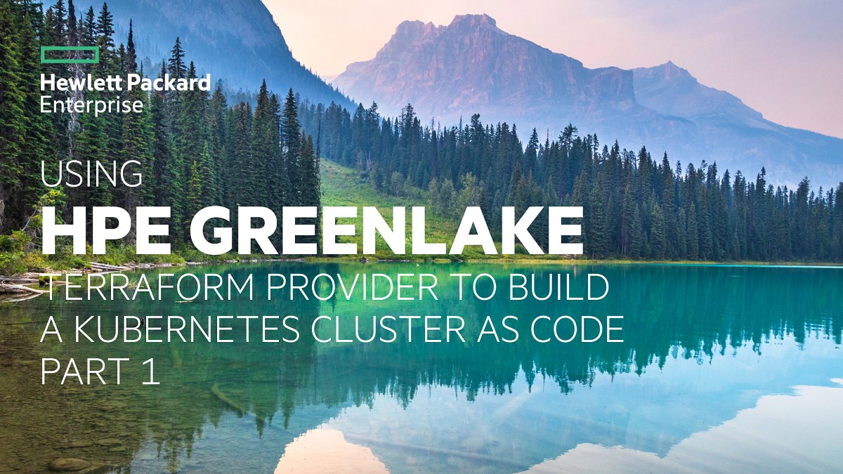 HPE_Developer's tweet photo. In Part 1 of this detailed 2-part #HPEDEV tutorial, explore benefits of using Infrastructure-as-Code and learn how to build a Kubernetes cluster from scratch on HPE GreenLake using #Terraform. #HPEGreenLake

https://t.co/31rStA7m1C https://t.co/xDKg4PZNOa