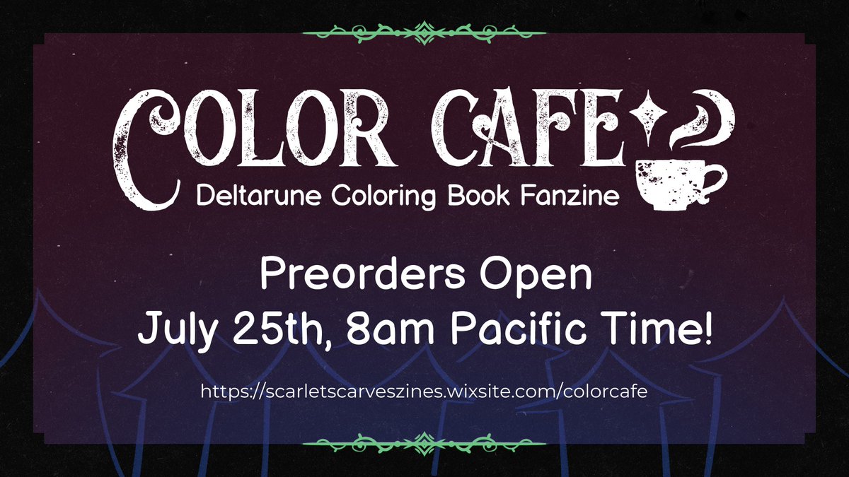 Color Cafe: Deltarune Coloring Book Fanzine tweet media