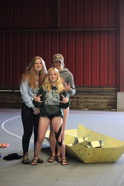 BluewaterDSB's tweet photo. Mr. Koeslag's Grade 8 students at Holland-Chatsworth Central School made a splash during their recent cardboard boat war at Camp Celtic! What a fantastic experiential learning opportunity in the skilled trades! View our article/photos: https://t.co/oVMKuii8q5 https://t.co/gQYbeyLUEE