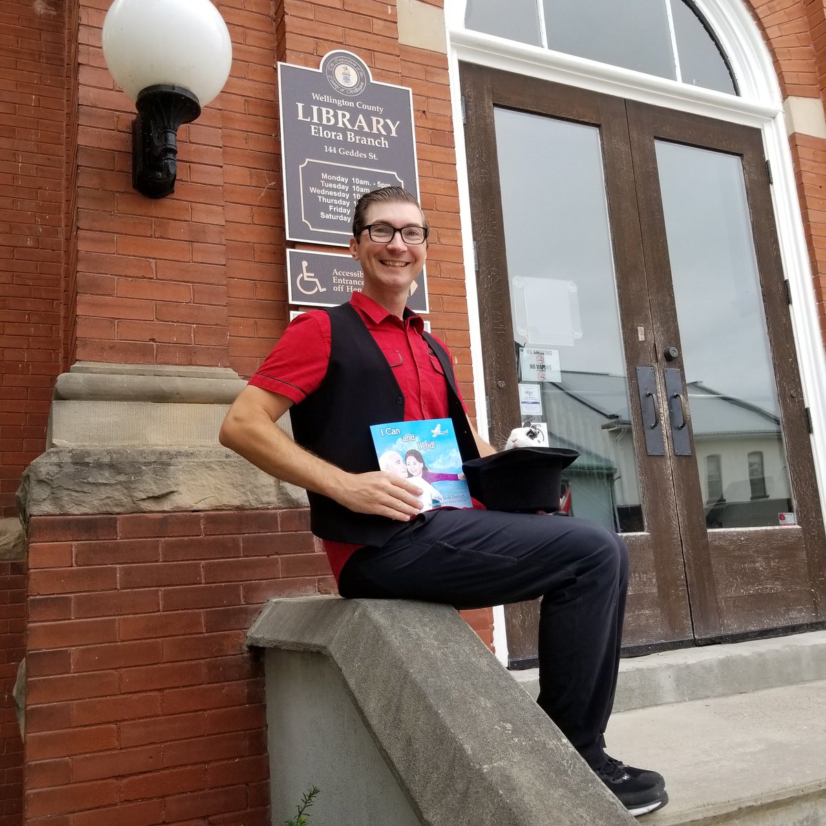 Thank you to my friends at the #Elora Public #Library! We squeezed as many families into the sold out show as we could. It's so encouraging to see such life at local libraries. They truly are where magicians are born. #wellingtoncountylibrary #librarymagician #libraryentertainer