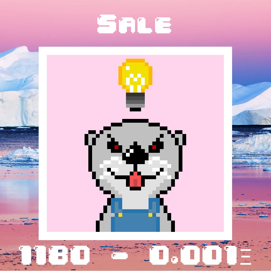 pixelotters's tweet image. ⚠️Alert ⚠️
⏲️ It is now 12 PM (UTC-4)

The Pixel Otters number 1180 is on sale for 0.001 Ξ for 1 day. 💸💸

Get it now by clicking here 🔽🔽
opensea.io/assets/ethereu…

#NFTs #nftart #NFTCollection #NFT #NFTdrop #NFTCommmunity #NFTMinting #NFTGiveaway
