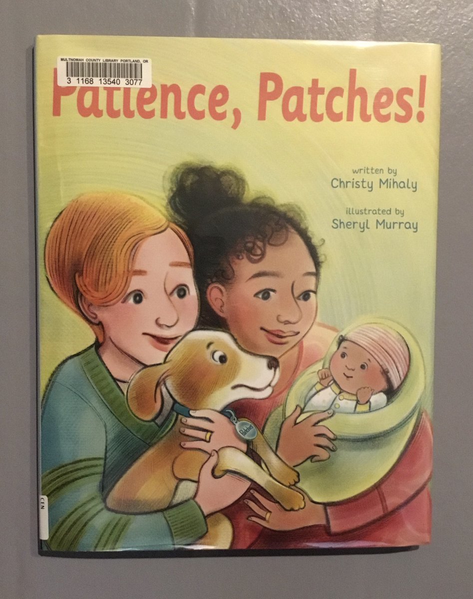 Patches, a dog, is confused when his moms bring home a milky-smelling bundle. Eventually the new arrival becomes a new friend.

Check out PATIENCE, PATCHES! by @CMwriter4kids + <a href="/Sheryl_Murray/">Sheryl Murray</a>. 

<a href="/penguinkids/">Penguin Kids</a> #12x12PB #kidlit #picturebooks