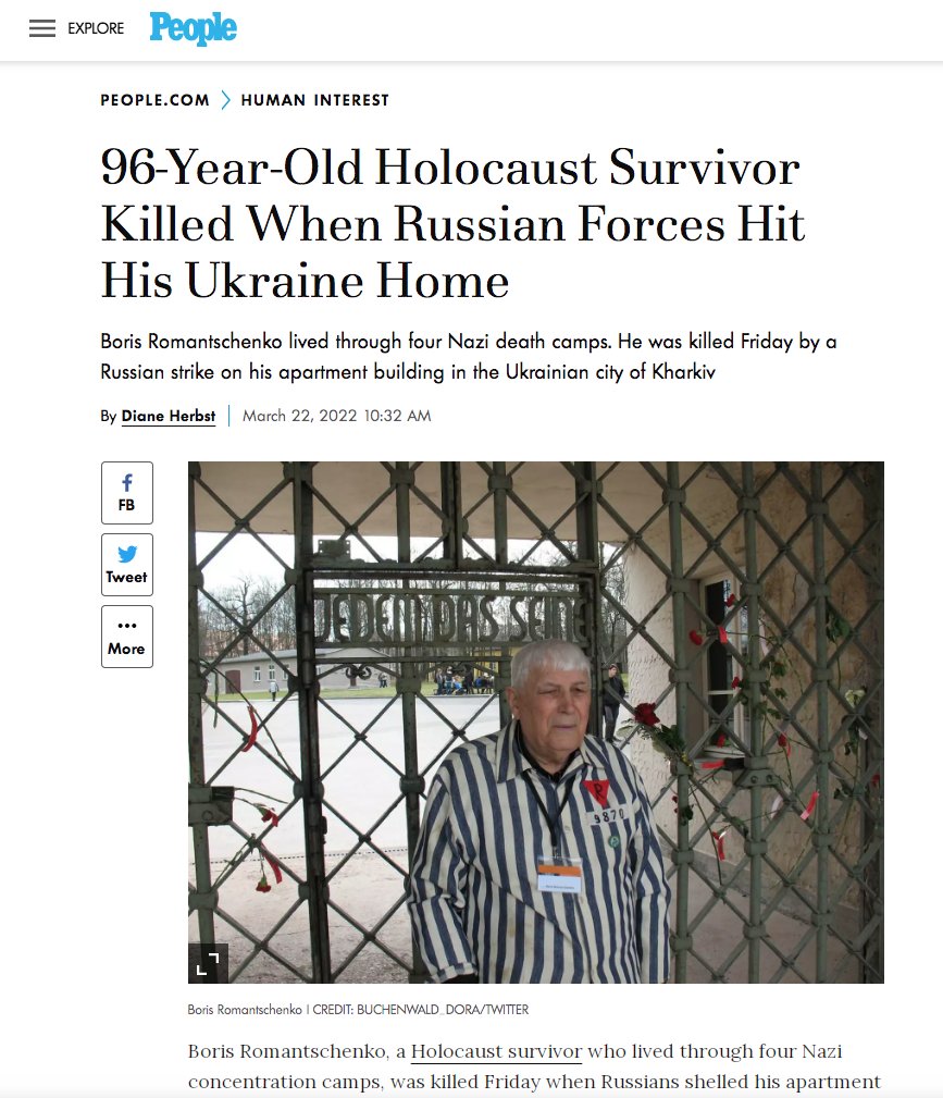 sumlenny's tweet photo. Russia destroyed synagogs in Mariupol and Kharkiv. Shelled and destroyed a Holocaust memorial in Drobytsky Yar. Killed a 96 years old German Camp survivor Romantschenko in his own appartment. No, it is not ok when Germans urge Ukrainians to accept these and more other terrors. https://t.co/gDY0NwWh0v