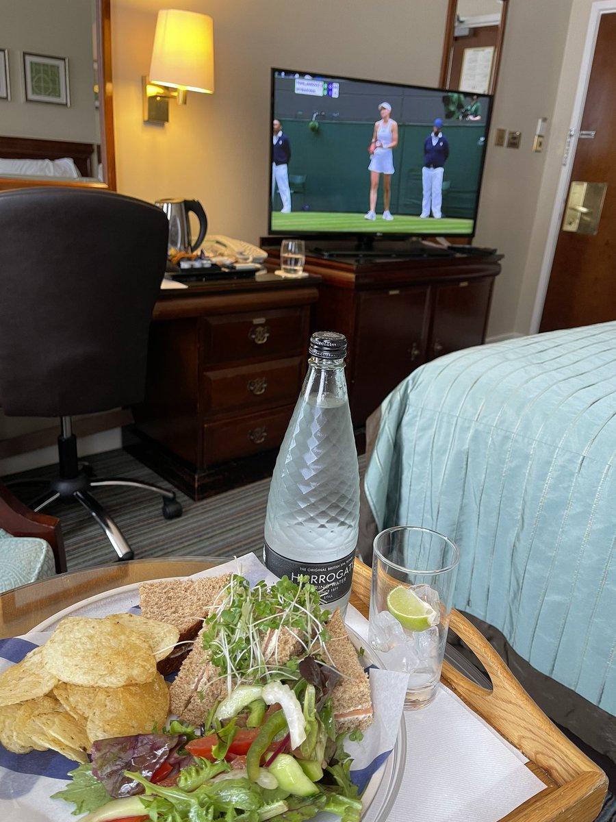 As close to Wimbledon as I can be…