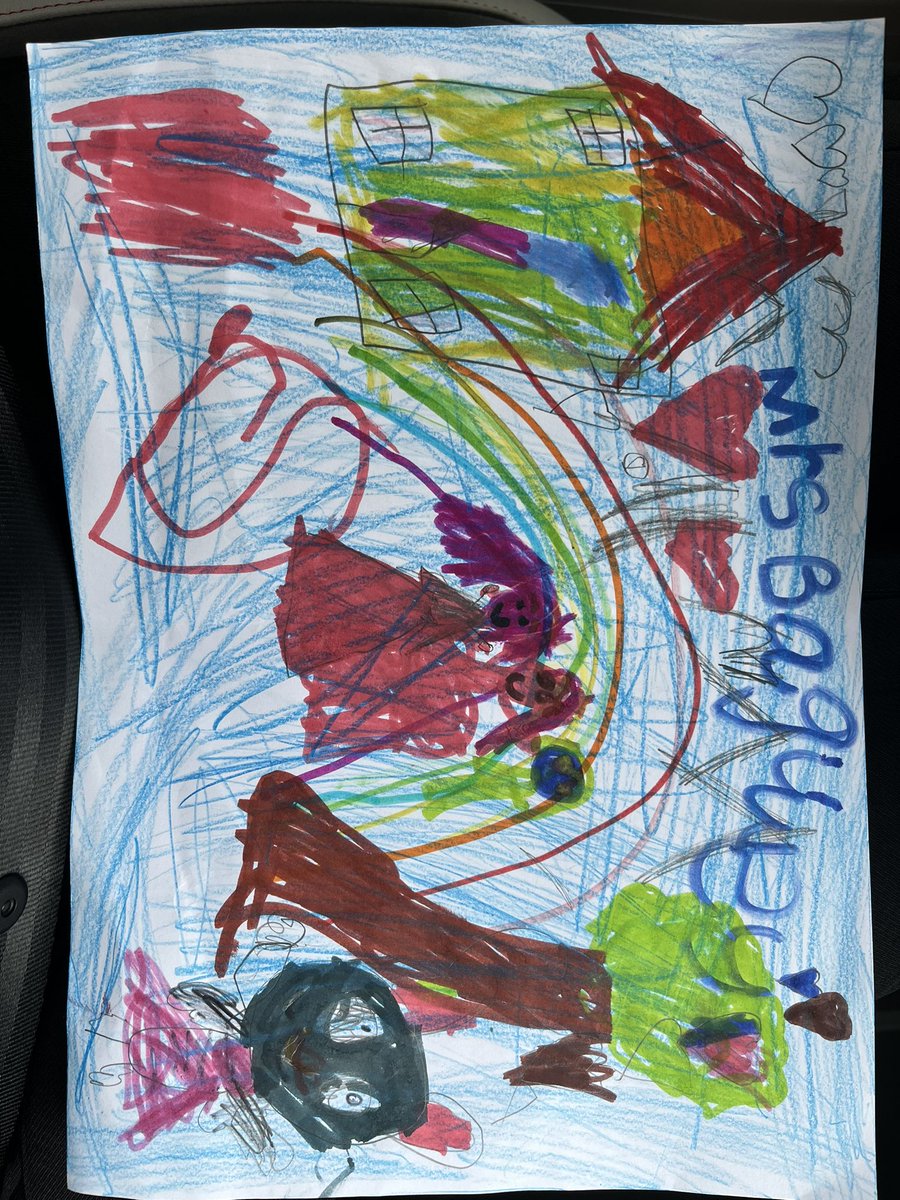 Met my first class today. One of the children made me this and I nearly cried 🥹🥹❤️