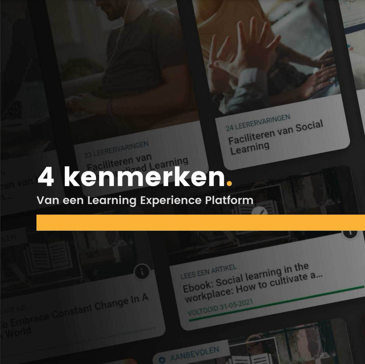 NLV_LXP's tweet photo. Er kunnen veel manieren zijn om te starten met gepersonaliseerd leren. Maar volgens ons is er één de beste: in een 𝗟𝗲𝗮𝗿𝗻𝗶𝗻𝗴 𝗘𝘅𝗽𝗲𝗿𝗶𝗲𝗻𝗰𝗲 𝗣𝗹𝗮𝘁𝗳𝗼𝗿𝗺. Wij vertellen waarom.
⬇️⬇️⬇️
#NLV #nextlearningvalley #LXP #learningexperienceplatform https://t.co/YQkdVVVDf6