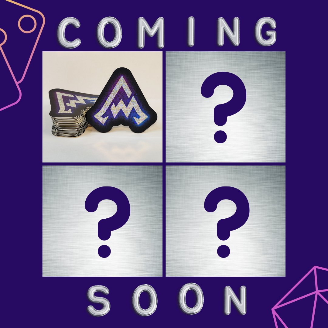 ArcaneWares's tweet photo. That's right, Stickers! Now you can equip your laptop, phone, or emotional support water bottle with our holographic Arcane Wares sticker. Be sure to check back tomorrow to see what's next! #arcanewares #Stickers #ttrpg https://t.co/Kw6m6TXKiI