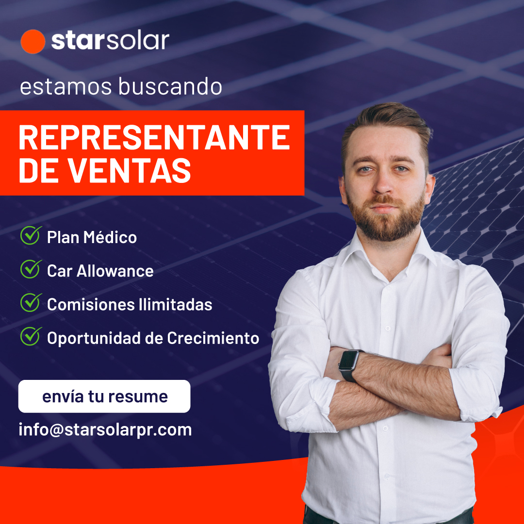 StarSolarPR's tweet photo. Estamos en busca de representantes de venta, si estás interesado en formar parte de nuestro equipo, envía tu resume a: info@starsolarpr.com  

Acompañanos a ser parte del cambio.

#starsolar #job #ofertadetrabajo #representantedeventas https://t.co/3zE68K67u6