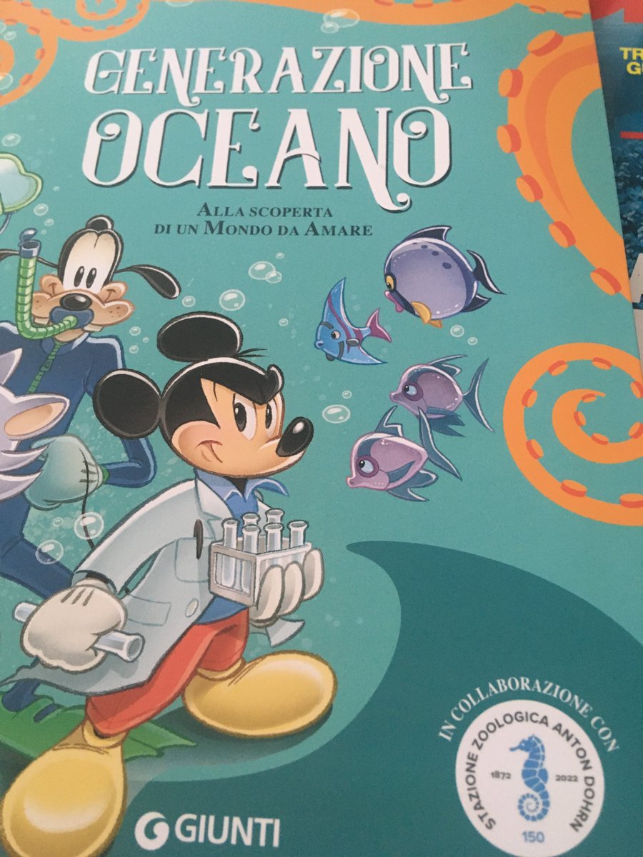 DeepFall_Proj's tweet photo. just arrived! 🥳 the new issue of Micky Mouse dedicated to the ocean explorations 🐙🦑🪱🦀🐳🦈in collaboration with @SznDohrn looking forward to read it with my kid https://t.co/ja6IAwef6D