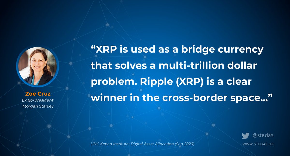 stedas's tweet photo. “Ripple (XRP) is a clear winner in the cross-border space...”
- Zoe Cruz, ex Co-President of Morgan Stanley

👉https://t.co/ICQxJNIr8e 
$XRP #fintech https://t.co/LTUziPu0Q3