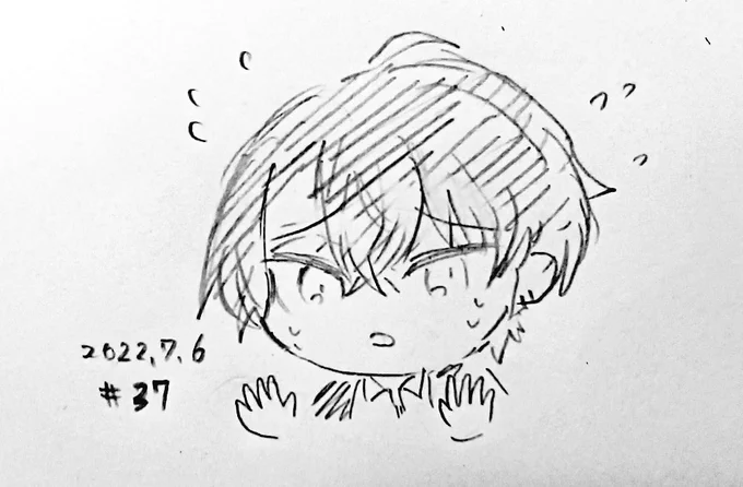 緑仙が3年前に描いた加賀美くん、おろおろしててかわいいね・・・・・・・・・・・・・・ 