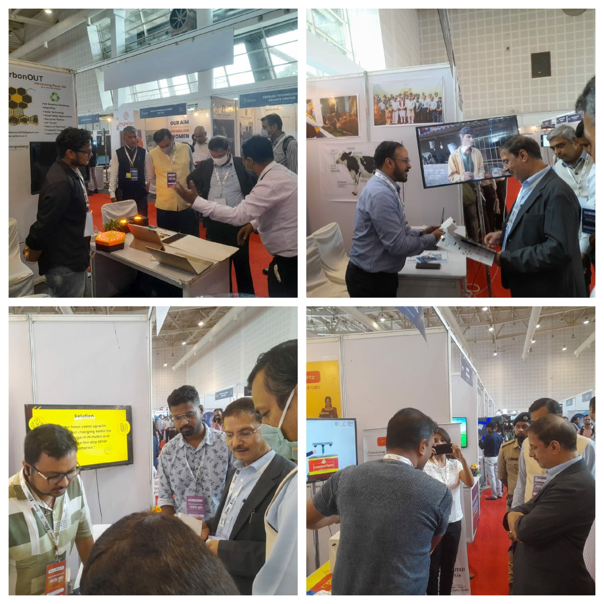 Sh.Alkesh Kumar Sharma,Secretary @GoI_MeitY visited stalls and interacted with #Startups of @stpiepbbs and #NGIS at @stpibbsr in #DigitalIndia Week 2022 exhibition at Gandhinagar.#IndiasTechade #StartupConference @AshwiniVaishnaw @Rajeev_GoI @alkesh12sharma @arvindtw