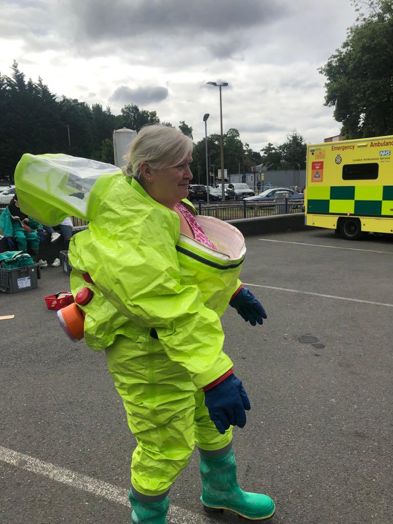 Fantastic simulation today <a href="/WhippsCrossED/">Whipps Cross Emergency Department</a>, a big thanks to Andy from <a href="/LAS_NorthEast/">LAS North East London</a>. Well done to Gail for joining from @WhippsCrossHosp site team. #eprr #cbrn <a href="/rachelc_j/">@RachelC_J</a>