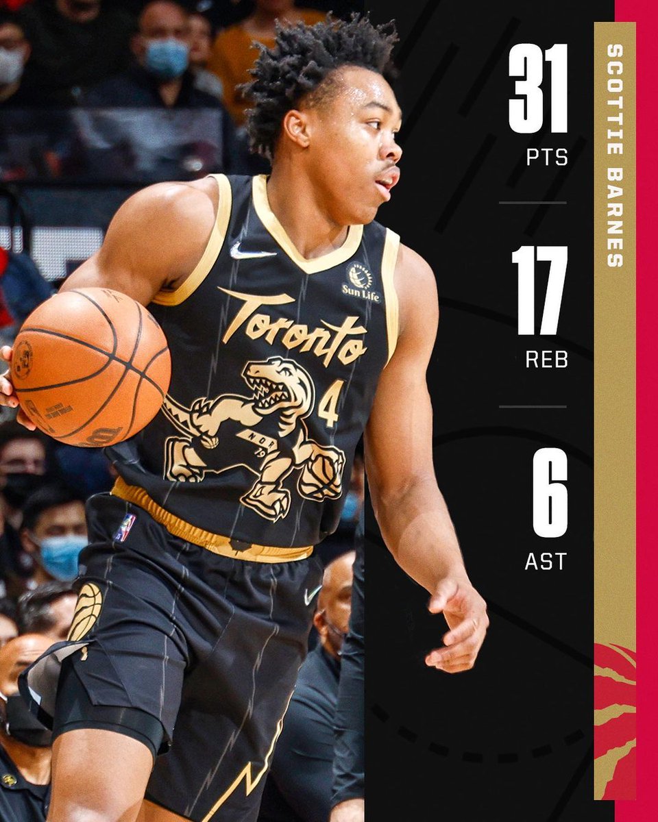 Scottie Barnes did this against Lebron as a rookie