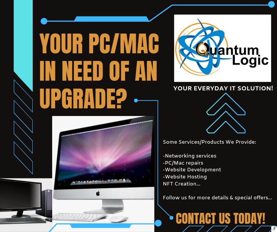 QL_Tech's tweet image. Is your PC/Mac running slower than the police to a crime scene? Sounds like you are in need for a computer system upgrade?
Don’t sweat it! 
Quantum Logic&apos;s team is here at your service!
For more details, follow us on:
FB: @QuantumLogic1
IG: @QL_Tech
Tweet: @QL_Tech

#quantumlogic