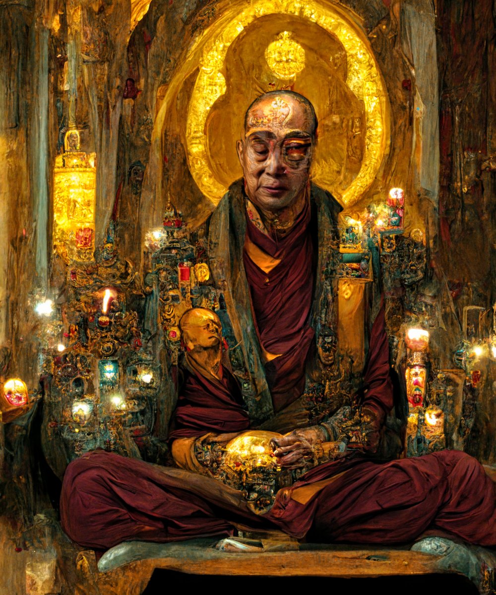 ༺ ࿇ ࿇ ࿇ ཨོཾ་མ་ཎི་པ་དྨེ་ཧཱུྃ ࿇ ࿇ ࿇ ༻
:
..remembering his highness the 𝟏𝟒𝐭𝐡 Dalai Lama
Dalai Lama on his 𝟖7𝐭𝐡 circle around the sun.
#happybirthday
#buddhasbuddy
#thankyou
:
༺ ࿇ ࿇ ࿇ ཨོཾ་མ་ཎི་པ་དྨེ་ཧཱུྃ ࿇ ࿇ ࿇ ༻
#midjourney
#midjourneyart
#midjourneyai
#dalailama 
: