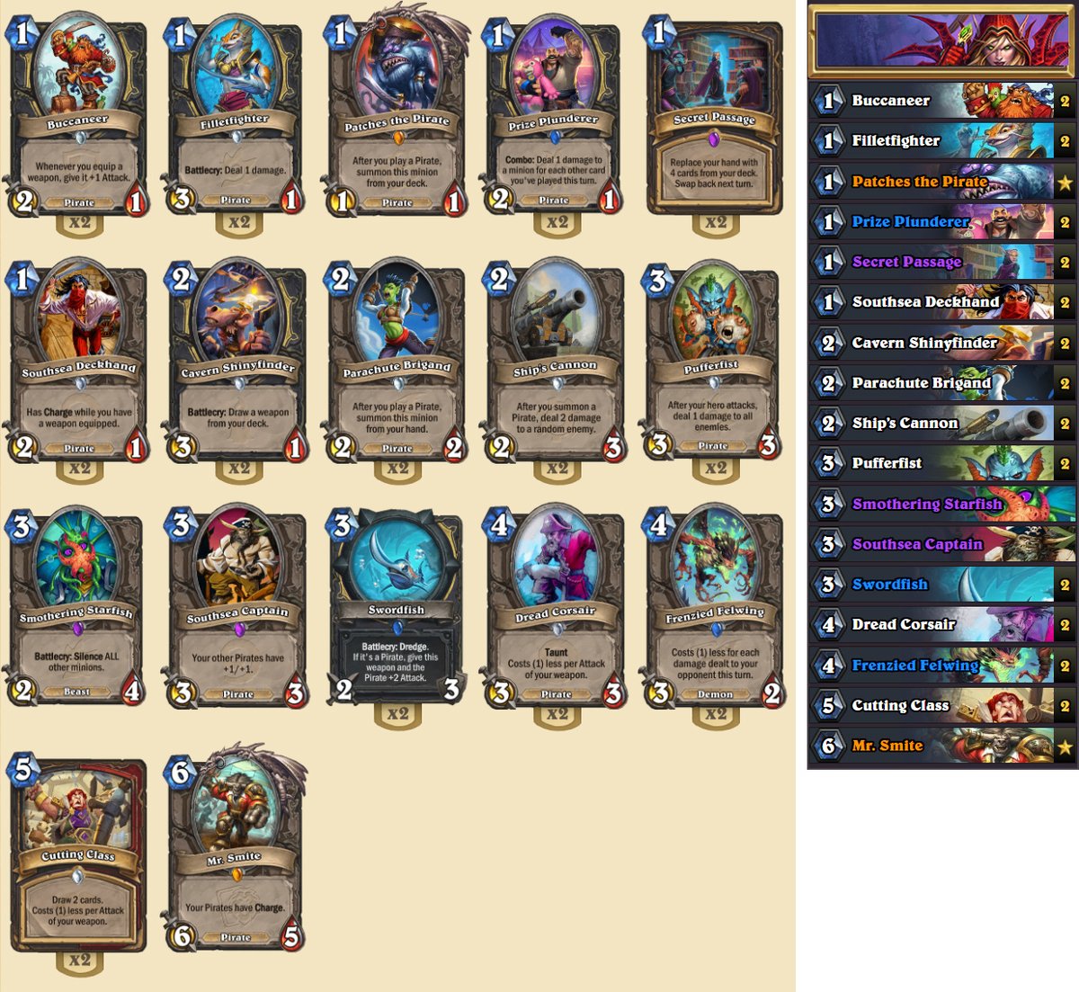 Legend 146 [Wild] Pirate Rogue 26W-8L by <a href="/XirioN_HS/">XirioN_HS</a> AAEBAaIHBJG8Ao21BKgFv4AEDZsViskE890DqssD1AXl0QLpsAP7D4qwBJrbBO4GurYD99QDAA== sharehs.com/rogue/28931/ #hearthstone
