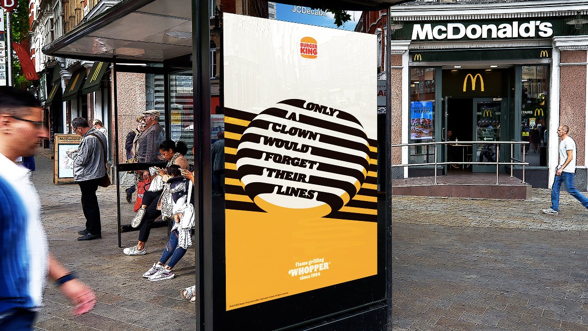 marcrayson's tweet image. Been playing with fire. Grill Lines. New work for Burger King from @callumsmind and me.