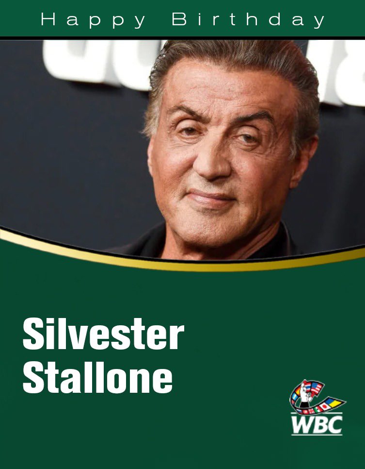 Happy birthday to the greatest ambassador of boxing Sylvester Stallone the great champion Rocky ! 