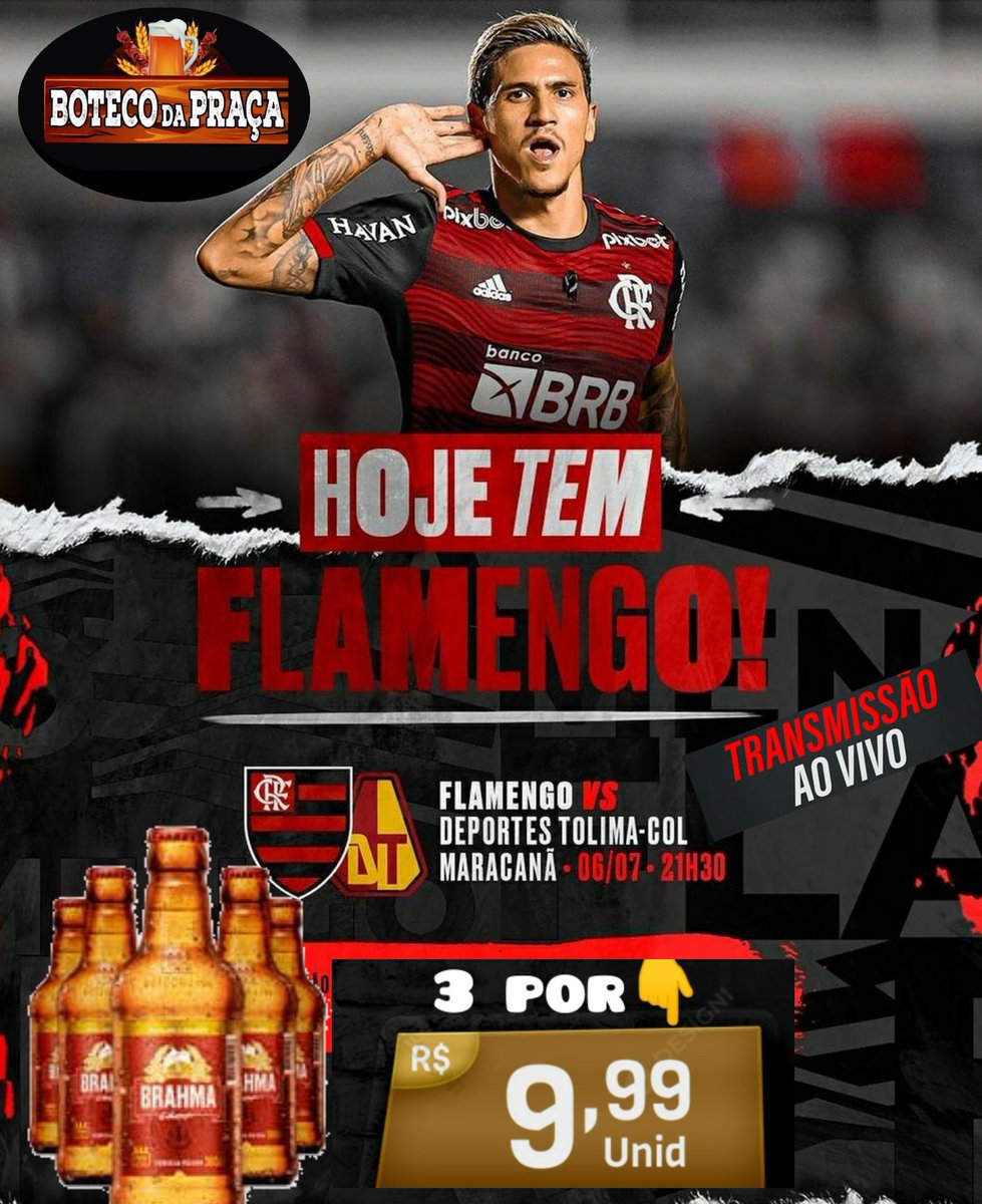 EspacodoBoteco's tweet photo. Hoje tem Mengão, com transmissão ao vivo e aquela promoção de cerveja!!!!
#Brota 
🚀🚀🚀🚀🚀🚀🚀 https://t.co/NFsWtGLviW