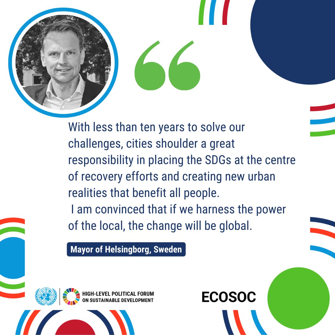 Helsingborgs stad (@hbgstad) on Twitter photo Mayor <a href="/peterdanielsson/">Peter Danielsson</a> is attending the #HLPF in New York to discuss how we can work locally to drive sustainable change in our cities and worldwide. 🌍
<a href="/UNECOSOC/">UN ECOSOC President</a>
#HLPF #SDGs #GlobalGoals #innovation Mayor <a href="/peterdanielsson/">Peter Danielsson</a> is attending the #HLPF in New York to discuss how we can work locally to drive sustainable change in our cities and worldwide. 🌍
<a href="/UNECOSOC/">UN ECOSOC President</a>
#HLPF #SDGs #GlobalGoals #innovation
