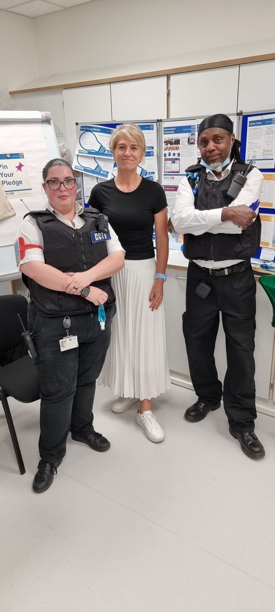 johanna_burge's tweet image. PAH Quality Improvement team listening to and learning from dedicated colleagues in security who support the safety of patients and staff.  Wayne and Sarah #ThisIsUs 
@RobertJMAyers @QualityFirstPAH