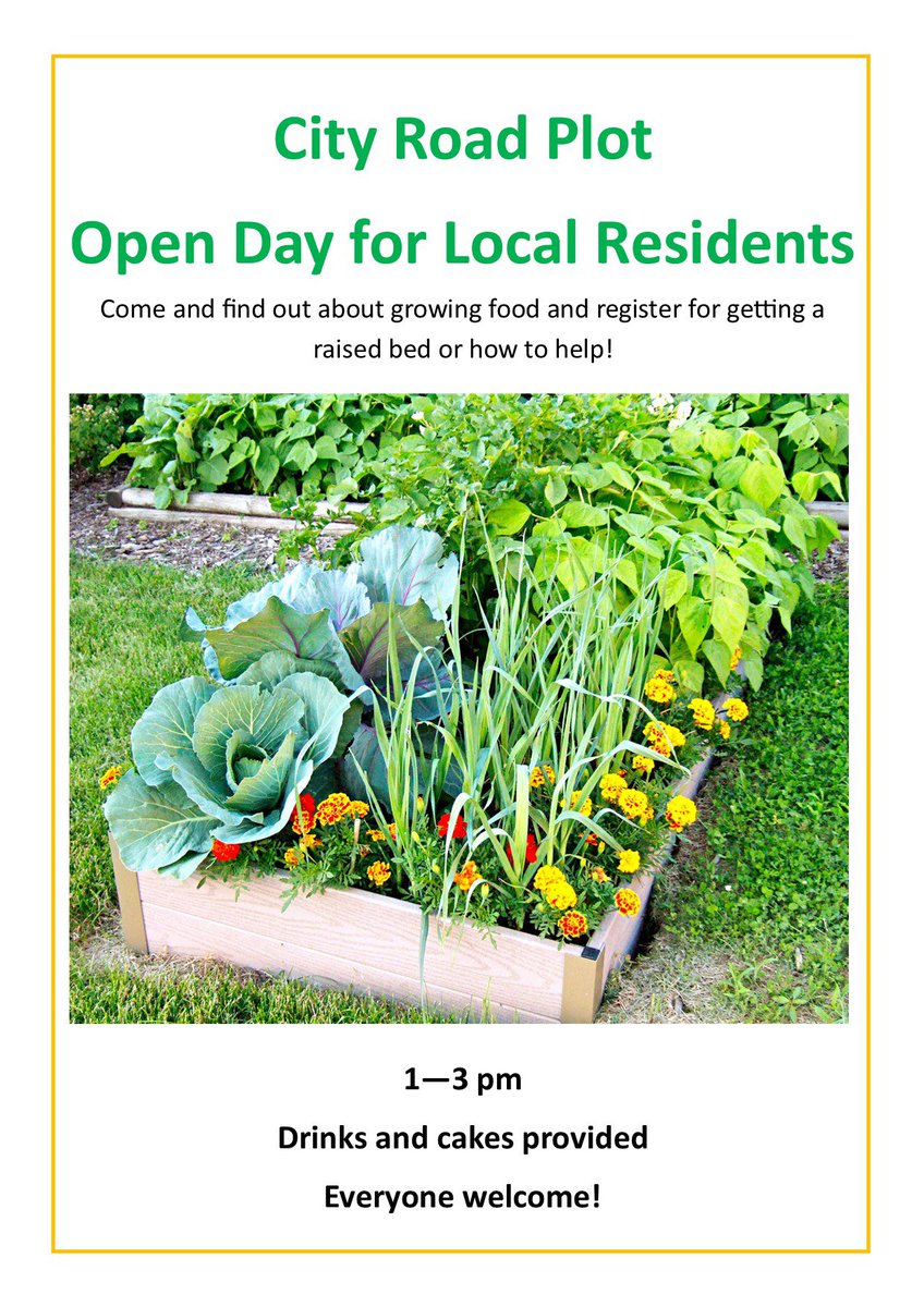 We are having an open day at City Road mini allotment this Friday. Please come along if you can make it