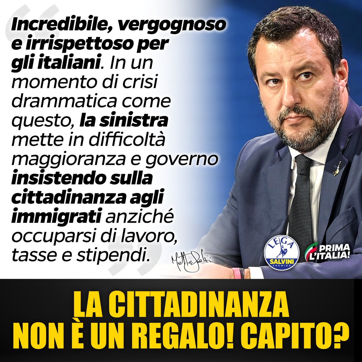 ErikPretto's tweet photo. ➡️ Un #Governo di larghe intese, nato unicamente per traghettare il Paese fuori dalla #crisi, dovrebbe occuparsi di #problematiche ben più urgenti, ricercando soluzioni condivise 🧮 https://t.co/PPMRdiNEie