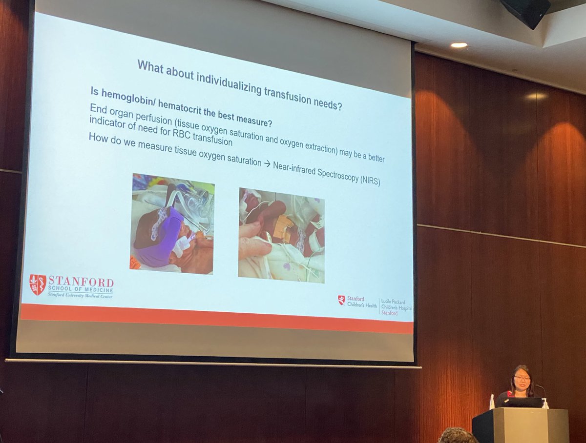 The amazing @VChockMD presenting her work on NIRS and Outcomes from the Transfusion of Prematures study at the #IPC meeting in Iceland. @StanfordNeo @StanfordPeds