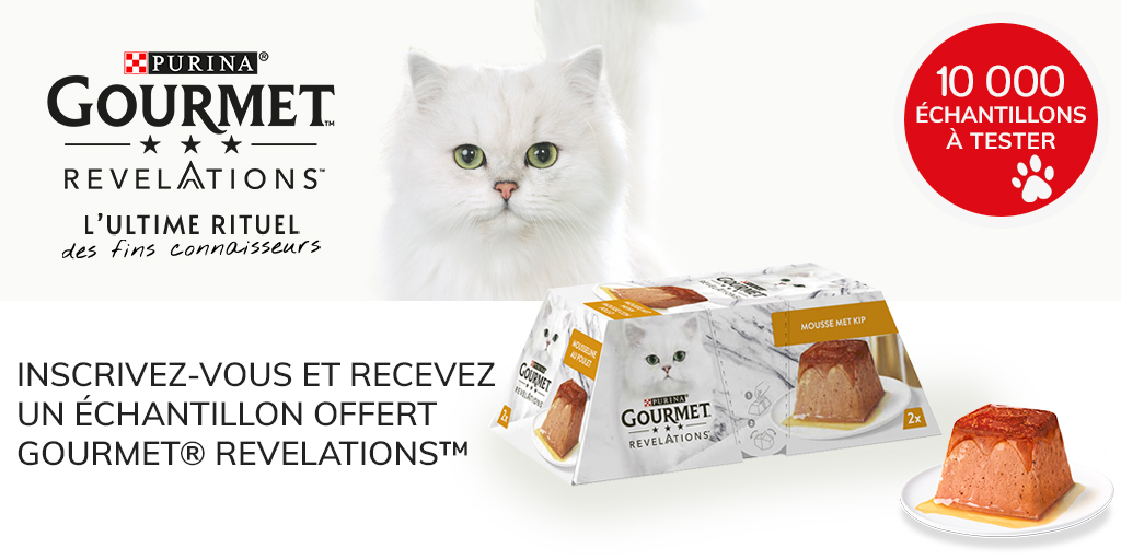 ConsoAnimo's tweet image. Inscrivez-vous dès à présent sur Conso Animo et vous recevrez peut-être un échantillon des GOURMET® REVELATIONS™ pour chats 🐱

#consoanimo #échantillon #testproduit

consoanimo.com/test/gourmetr-…