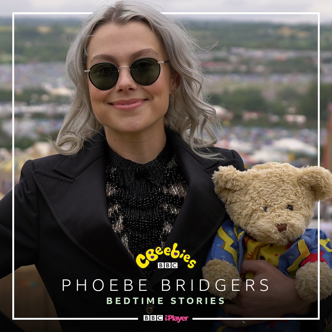 CBeebiesHQ's tweet photo. The Spectacular Suit by #KatPatrick & @HWIllustrator read exclusively for us at Worthy Farm! 🤘
Join @phoebe_bridgers at 6:50pm for #CBeebiesBedtimeStories recorded at @bbcglasto ❤️
Stream on @BBCiPlayer after 🙌
#Glastonbury https://t.co/OqBobCxMkD