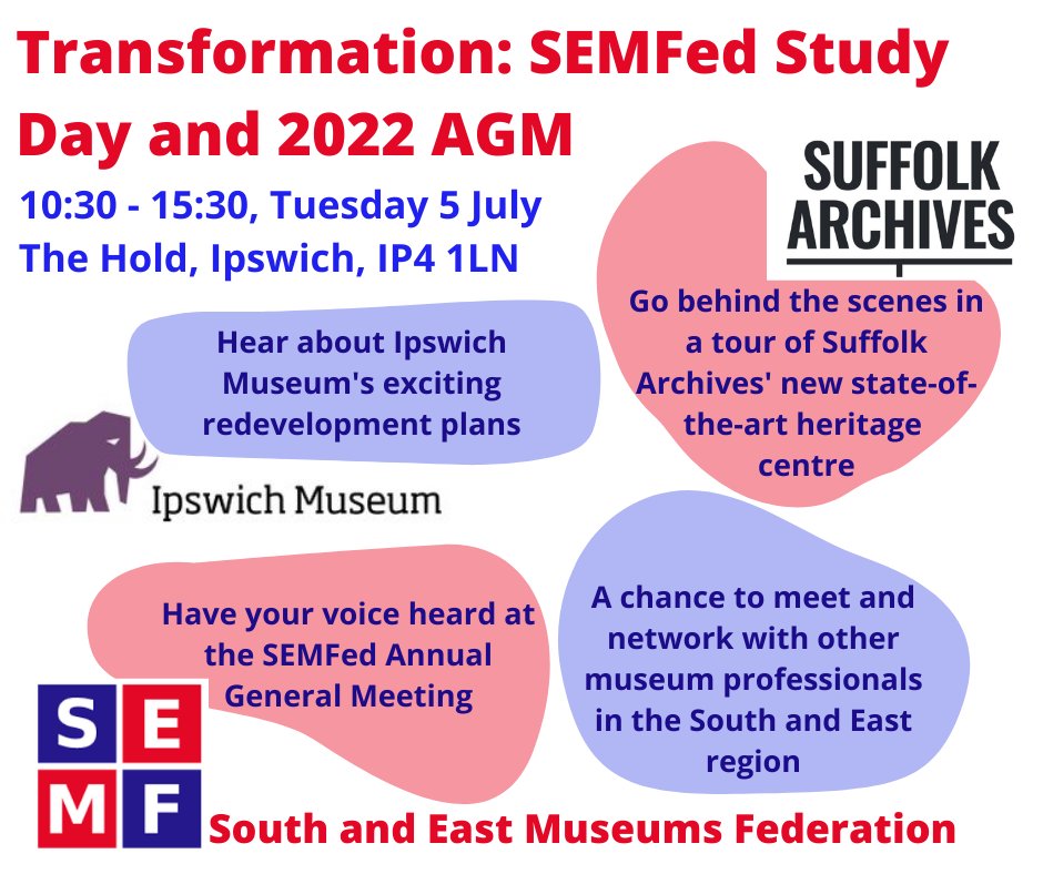 Just under one week to go until our upcoming study day and AGM!

Here's some more information on our programme for the day - we can't wait to see everyone in person again.

Book your place here: tinyurl.com/yhk63xjz