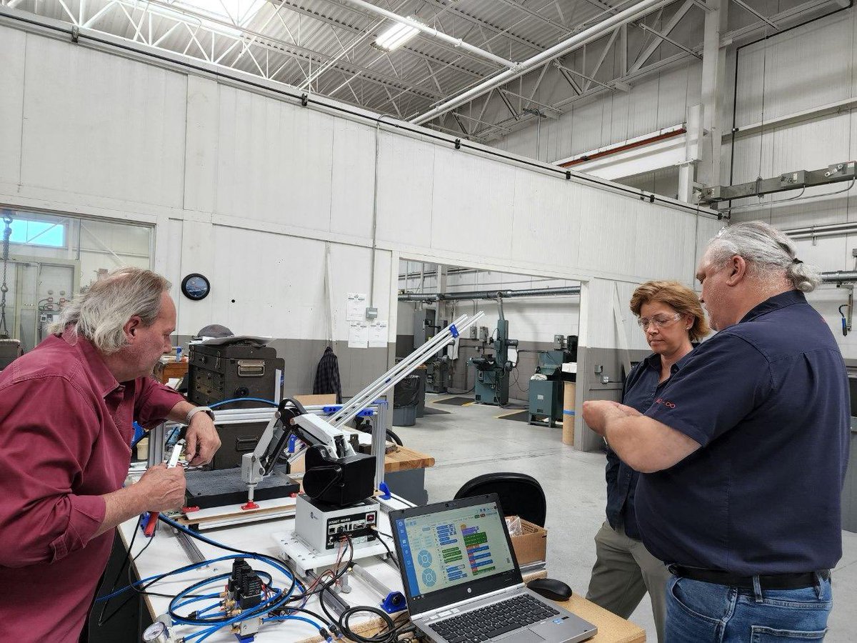 tstevenson1123's tweet photo. Preparing for the new engineering program at Clarenceville High School for the 2022-2023 school year. Looking forward to students working with the Gobot. Thank you to Alphausa and Deb Kummer for their continued support. #communitymatters#Trojanpride#Allmeansall#CHS https://t.co/kLN6n2CERY