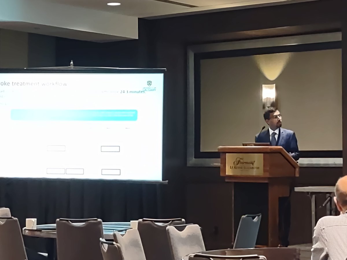 Dr. Aravind Ganesh on the effects of COVID-19 on stroke care at #CNSF2022