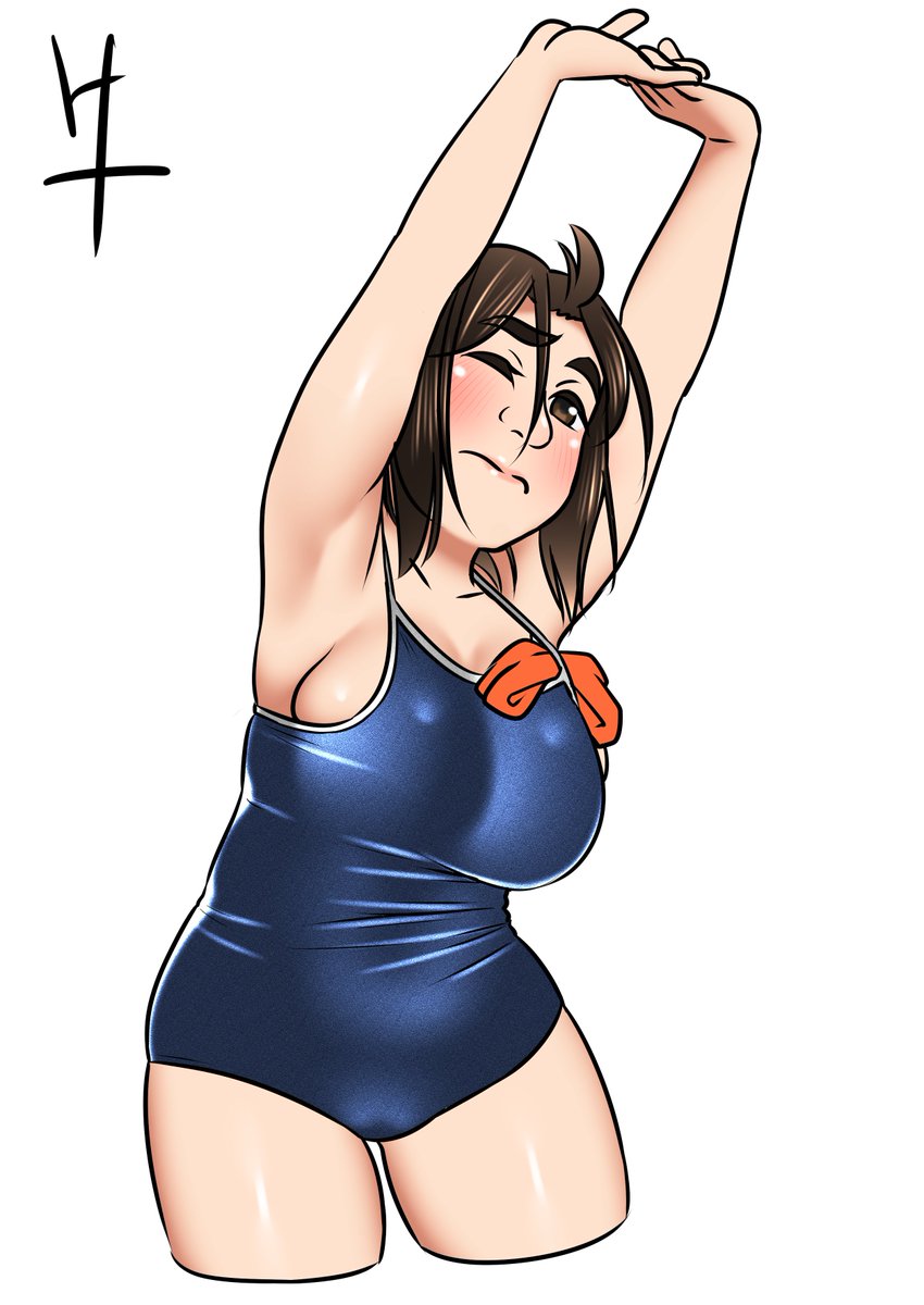 #暑いので水着絵で体温調節する 