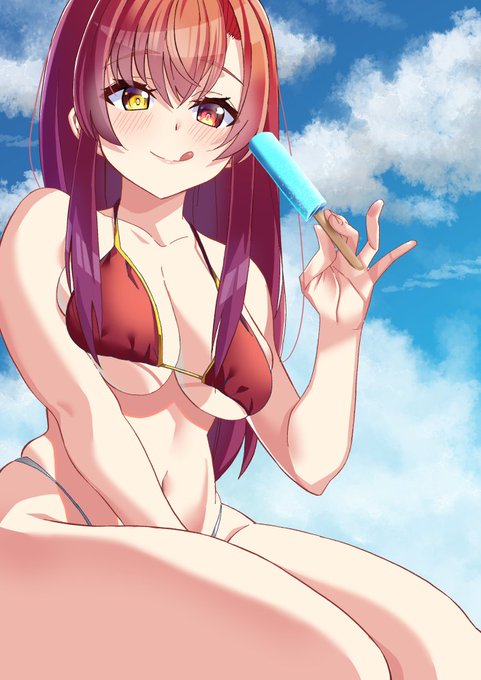 水着船長 #梅雨明けなので水着絵を張る 