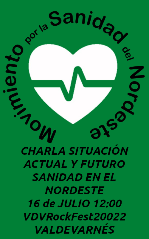 VDVRockFest's tweet image. Como todos los años desde el @vdvrockfest queremos presentar una problemática de la zona, y este año es la Sanidad Rural en el Nordeste de Segovia. Para ello contaremos con Mar, del equipo de @CODINSE . La charla empezará a las 12 de la mañana del 16 de Julio en Valdevarnés.